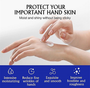 Crème pour les mains OEM Mini 10 ml hydratante non grasse, lotion pour les mains portable pour peaux sèches et rugueuses, format voyage avec étiquette en anglais complète - Product Image 3