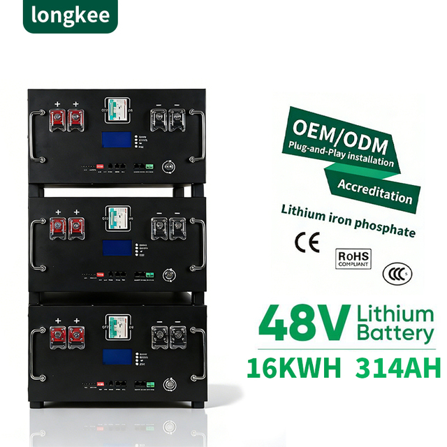 Lifepo4 Home Energy Storage Battery Solar Energy Storage System 48V 314Ah Lithium Iron Phosphate Battery 16kW Lithium Battery