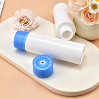 Vente en gros de contenants cosmétiques blancs, emballages pour crème pour le visage, fond de teint, shampoing, flacon en plastique à presser avec bouchon à visser