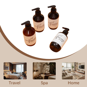 Kit de produits de toilette liquides en vrac pour hôtels et spas, parfum thé blanc, flacon pompe rechargeable - Product Image 4