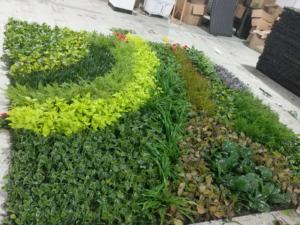 Mur végétal artificiel décoratif suspendu pour jardin, bricolage, feuillage synthétique, plante artificielle, clôture verte - Product Image 4