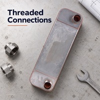 Échangeur de chaleur à plaques brasées en acier inoxydable SS304 haute performance anti-fuite pour applications industrielles de refroidissement et de chauffage
