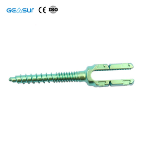 <span class=keywords><strong>Tornillo</strong></span> Pedicular Monoaxial Geasure (Doble Rosca) Instrumento Quirúrgico Posterior de Aleación de Titanio para Columna Vertebral Sistema de Fijación 5.5 Clase III - Product Image 5