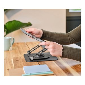 Notebook support 10 kg ZEFF <b>Metal</b> Black 25482 - Product Image 5