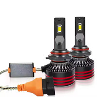 Heyword Nuevo Juego de Luces LED para Auto de 12V 120W 6000K, 2 Piezas, con Luces Altas/Bajas CSP para Modelos H1/H4/H7, Ventilador Externo