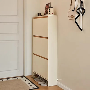 Organisateur de chaussures en bois minimaliste sur mesure, 5 niveaux, design autoportant pour les intérieurs de chambre compactes, meubles gain de place - Product Image 5