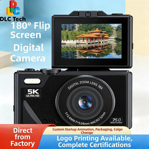 <span class=keywords><strong>Appareil</strong></span> <span class=keywords><strong>photo</strong></span> numérique DLC W1 64MP, caméra vidéo 5K avec 180° °   Caméra de vlogging WiFi avec zoom 18X et écran rotatif pour étudiants et débutants - Product Image 1