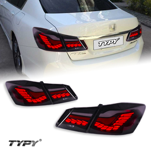 ไฟท้าย TYPY สำหรับรถยนต์ Honda Accord รุ่นที่ 9 ปี 2014-2015 แบบ LED ลายเกล็ดมังกร พร้อมไฟเลี้ยวแบบไล่ระดับ - Product Image 1