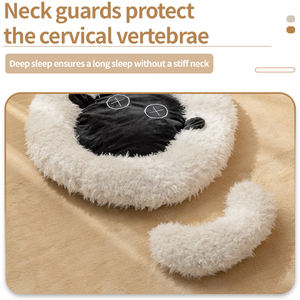 Cama redonda Universal para mascotas para todas las estaciones, cama para gatos de interior y colchón para mascotas engrosado para el calor - Product Image 3