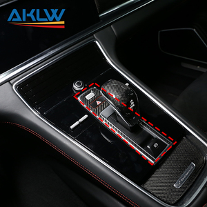 Koolstofvezel Auto-Interieuraccessoires Voor Porsche Panamera 2017-2021 Middenconsole P Parkeerremknoppen Decoratieve Afdekking - Product Image 6