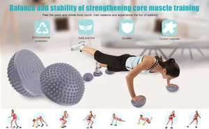 16,5x8,5 cm PVC Spiky Half Ball Sensorische Integration Yoga Fitness Massage - Product Image 5