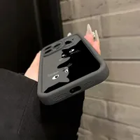 Funda personalizada para iPhone 16 Pro Max con diseño de gatos para parejas, funda protectora suave de dibujos animados para iPhone 17