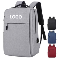 Mochila Personalizada con Logotipo para Hombre de Negocios, Mochila de Viaje para Estudiantes, Mochila Impermeable de Poliéster con USB, Diseño de Mochila Escolar para Portátil