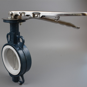 Vanne papillon à disque en fonte ductile, acier inoxydable, AWWA ISO DIN, manuelle, revêtement PTFE, haute température, pour eau et huile, JRVAL - Product Image 5