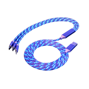 3-in-1 USB Charger <b>Cable</b> with Nylon ABS Jacket Fast Charging 2.4A Pure Copper Core <b>for</b> iPhone <b>Computer</b> & More - Product Image 1