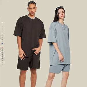 T-shirt en coton lourd 305G pour homme, printemps-été 2025, tendance, décontracté, manches courtes, couleur unie, coupe ample pour adolescents - Product Image 3