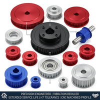 Poulie de distribution personnalisée HTD 5M 8M GT2 en alliage d'aluminium usinée CNC, dents sur mesure, dessins OEM acceptés pour moteur pas à pas d'imprimante 3D