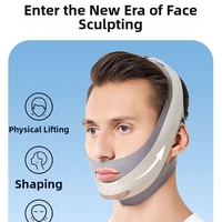 Visière de nuit sculptante pour le visage en V pour hommes, pour le lifting des plis nasogéniens et l'amélioration du double menton, soin de la peau, ruban adhésif pour le visage