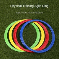 Équipement d'entraînement d'agilité et de vitesse pour le football des enfants, anneaux d'agilité en PE, outils d'entraînement de football portables pour la condition physique