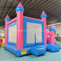 Château sautant gonflable de mini château gonflable de Chambre de rebond rose pour des enfants