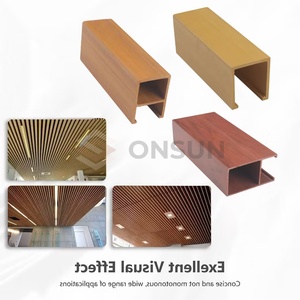 Vente en gros de tubes et poutres en bois WPC imperméables Parquet composite pour cloison intérieure - Product Image 6