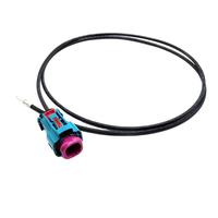 Cable Coaxial Mini Fakra Hembra 4 en 1, AMK14K-1AXZ5-Z, Impermeable, RG302 RTK41, 1m 1.5M, Negro, Original para Telecomunicaciones