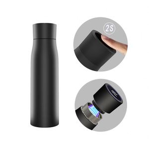 New Trending 2025 Electronic UV-C Water Purifier Self Cleaning Stainless Steel Insulated Water Bottle - Product Image 1