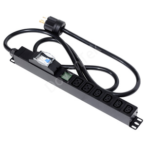 DoyonTek 7.5kw 240V 30A C13 C19 Outlet Rack Mount LCD <b>Meter</b> Miner PDU with L6-30P - Product Image 1