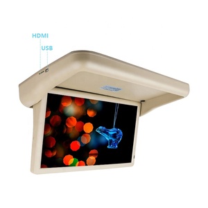 18.5 pouces <span class=keywords><strong>Android</strong></span> Full HD motorisé 1080P rabattable monté sur le toit Bus DC12-24V TV moniteur écran de toit avec USB - Product Image 1