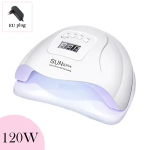 Secagem rápida 120w uv led lâmpada de unha, máquina profissional de secagem de unha de gel