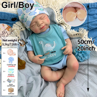 Gerçekçi 50cm Pascale Silikon Yeniden Doğmuş Bebek Bebek Oyuncağı Emzikli Yumuşak Gerçek Dokunuşlu Koleksiyon Bebek Muneca Bayiler İçin