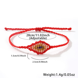Pulsera <span class=keywords><strong>de</strong></span> Hilo Trenzado Hecha a Mano con Ojo Turco, Amuleto <span class=keywords><strong>de</strong></span> Protección <span class=keywords><strong>de</strong></span> la Suerte para Mujeres y Hombres, Regalo <span class=keywords><strong>de</strong></span> Amistad - Product Image 4