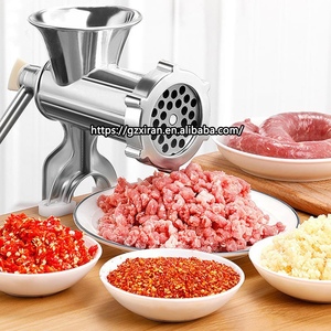 Manual Meat Grinder SS Hand Crank Meat Grinding Machine Sausage Stuffer Filler Household Pork Mincer Grain manufacturing machine - Product Image 3