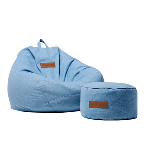 Indoor Beanbag Chair Poly Linen <strong>Bean</strong> <strong>Bags</strong> Custom <strong>Bean</strong> <strong>Bag</strong> Covers Living Room Furniture - Product Image 1