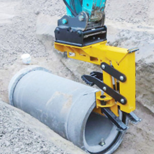 Concrete Pipe <b>Clamp</b> Attachment For Excavator Rotating Hydraulic Pipe Handler 600mm Diameter Construction Machinery Part - Product Image 1