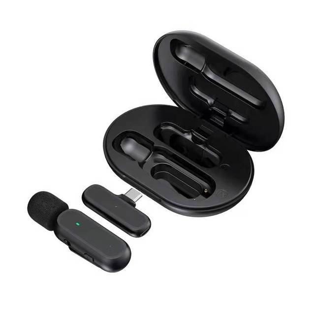 K8 K9 K60 Wireless 2.4G Lavalier Microphone With Clip Portable Audio Video Recording Mini Mic for iPhone Android Mobile Phone