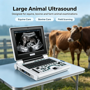 Appareil d'échographie portable électrique pour animaux, abdomen et gynécologie, avec écran HD de 10 pouces, scanner d'échographie vétérinaire - Product Image 2