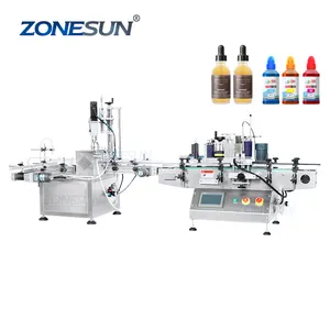 ZONESUN ZS-AFCL1 Automatic Desktop Essential Oil Bottles Cosmetic Liquid Filling Capping And Labeling Machine