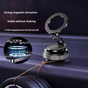 Support de téléphone magnétique à ventouse pliable de haute qualité Support de téléphone magnétique flexible sous vide réglable à 360 ° pour mur de voiture/salle de sport/miroir - Product Image 4