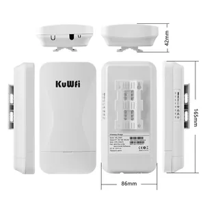 Longo Alcance 1-2KM Ponte Sem Fio 2.4G 300Mbps Outdoor CPE AP Repetidor Modos Extensor WiFi Ponto a Ponto Ponte Sem Fio