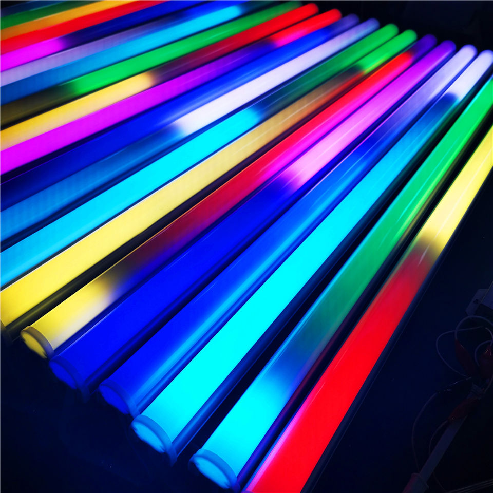 全彩SPI DMX可寻址SMD5050 LED灯管 - Full Color SPI DMX Addressable SMD5050 LED Tube Light
