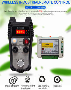 Télécommande <span class=keywords><strong>radio</strong></span> WIXHC avec double vitesse 433MHZ IP67 Télécommande de soudage industriel avec 2 joystickers 1 bouton de vitesse - Product Image 6