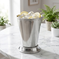 Vente en gros de tasses à Moscow Mule, Mojito et Mint Julep en acier inoxydable, mugs à bière plaqués cuivre, tasses à cocktail Mint Julep classiques pour bar
