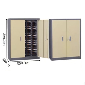 Armoire de rangement industrielle avec pièces en acier verrouillables Bacs de rangement en métal pour <span class=keywords><strong>vis</strong></span> à écrou <span class=keywords><strong>Casier</strong></span> à outils - Product Image 6