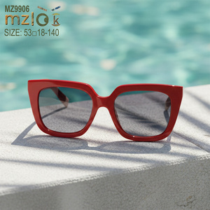 <span class=keywords><strong>Gafas</strong></span> de Acetato Polarizadas de Estilo Clásico con Logotipo Personalizado de Fábrica, Montura Cuadrada Retro, Lentes TAC Ultra Claras en Oferta - Product Image 1