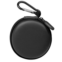 Étui rond pour écouteurs en EVA avec fermeture éclair, étui de protection pour écouteurs, étui rigide portable pour écouteurs, étui de rangement pour écouteurs