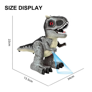 <span class=keywords><strong>Robot</strong></span> <span class=keywords><strong>dinosaure</strong></span> télécommandé marchant et pulvérisant, 2.4G 8 canaux, jouet RC avec lumières colorées, son et fumée - Product Image 5