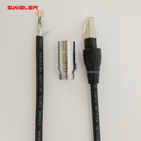 SWIELER Hochwertiges Flexibles Ethercon-Kabel RJ45 Cat6 STP UTP Doppelt Abgeschirmtes Modulares LED-Videowand-Panel-Schrank-Patchkabel