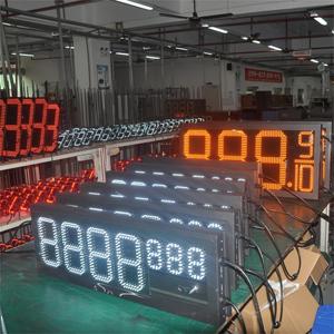 Pannello Digitale LED Impermeabile IP65 ad Alta Luminosità ROSSO/AMBRA/VERDE/BLU/BIANCO per Display Prezzi Carburante in Stazioni di Servizio - Product Image 2