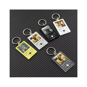 Porte-clés en acrylique personnalisé pour album musical, <span class=keywords><strong>chanson</strong></span>, Saint-Valentin, musique, amour, <span class=keywords><strong>anniversaire</strong></span>, mariage - Product Image 1